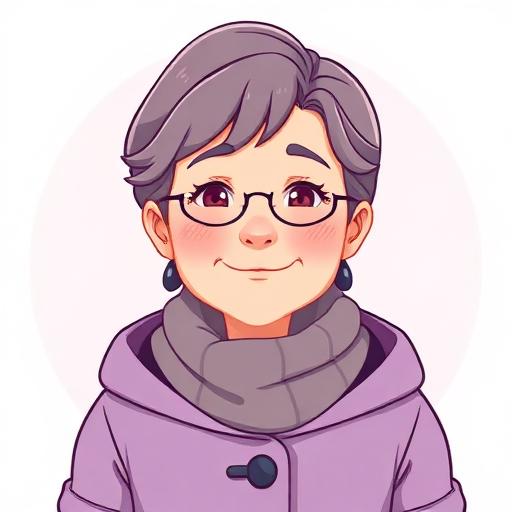 Retrato estilo cartoon de Elena Ruiz